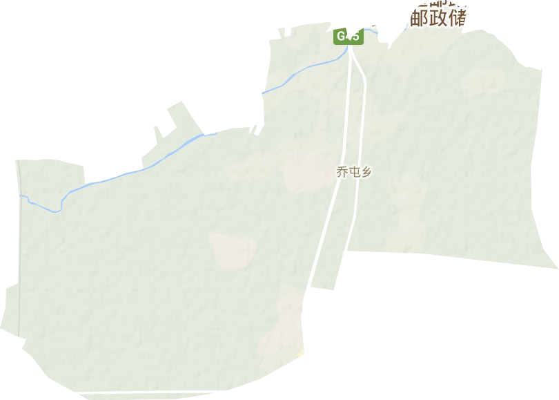喬屯鄉地形圖