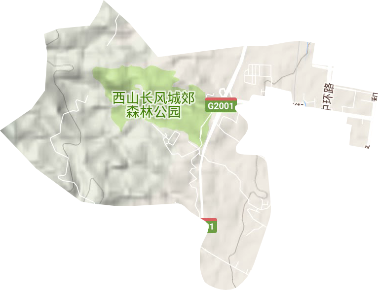 神堂溝街道地形圖