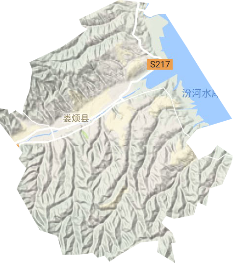 婁煩鎮(zhèn)地形圖