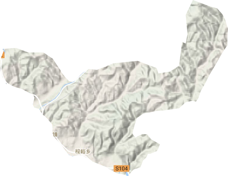 梭峪鄉地形圖