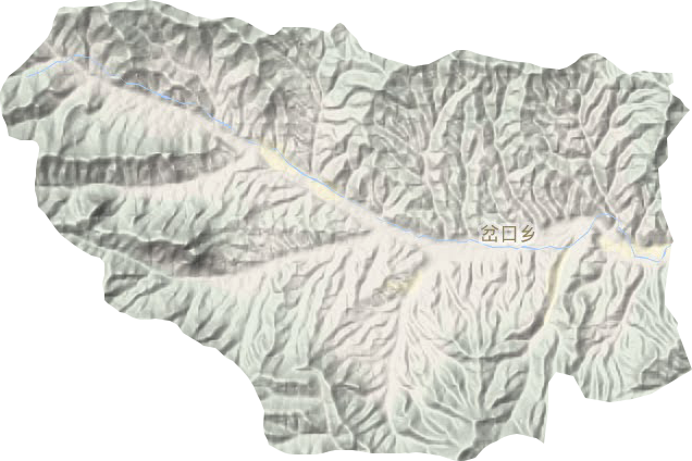岔口鄉地形圖