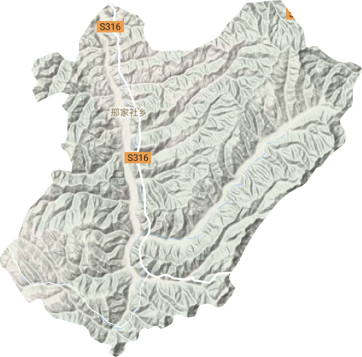 邢家社鄉地形圖