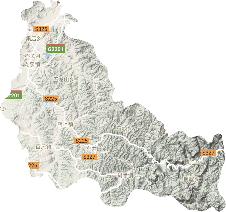 壺關縣地形圖