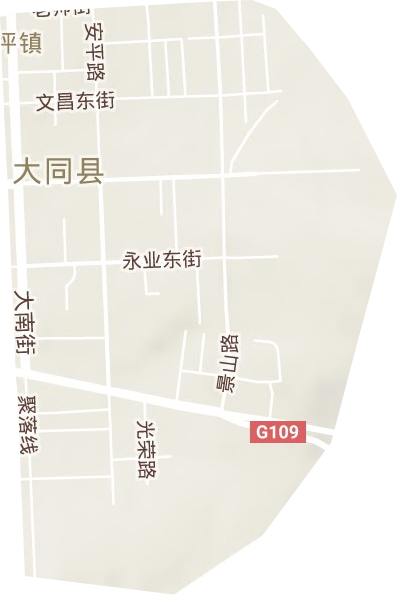 東街辦事處地形圖