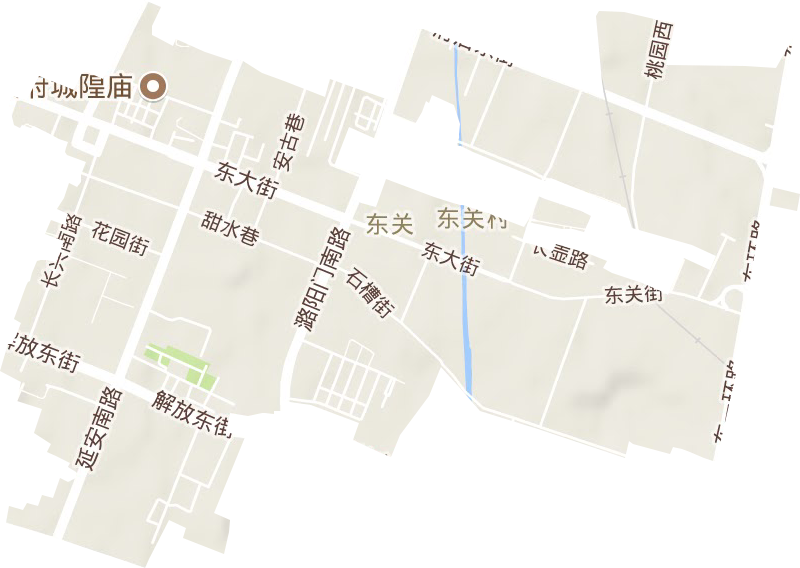 東街街道地形圖