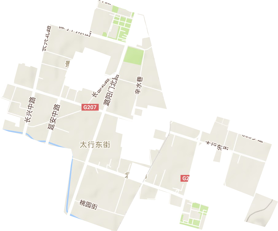 太行東街街道地形圖