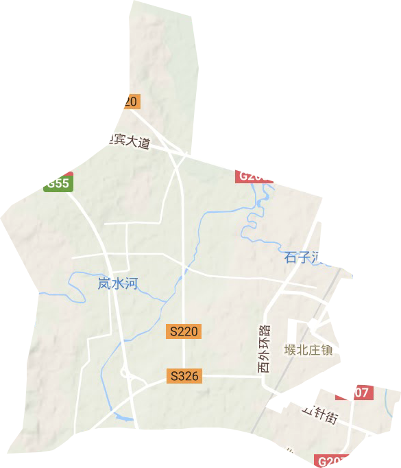 堠北莊鎮(zhèn)地形圖