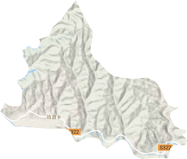 故縣鄉(xiāng)地形圖