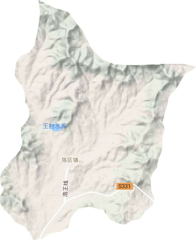 陳區鎮地形圖