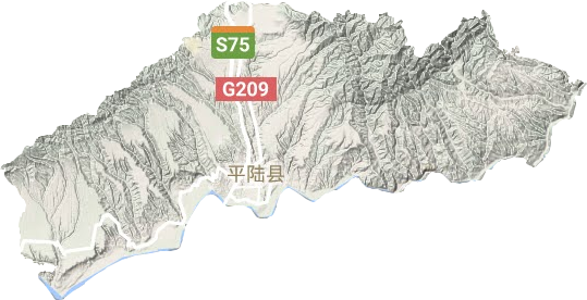 平陸縣地形圖