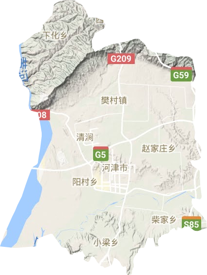 河津市地形圖