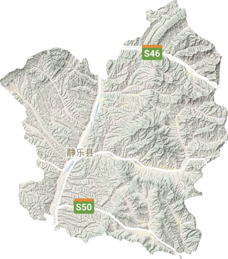 靜樂縣地形圖