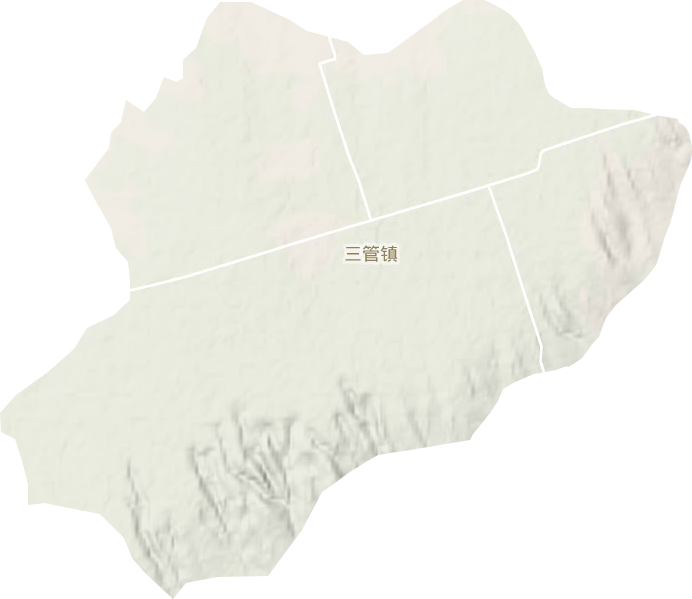 三管鎮地形圖