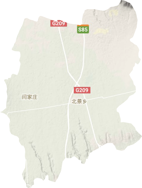 北景鄉(xiāng)地形圖