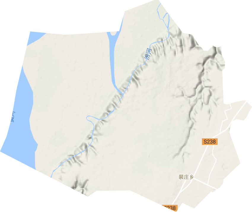 裴莊鄉地形圖