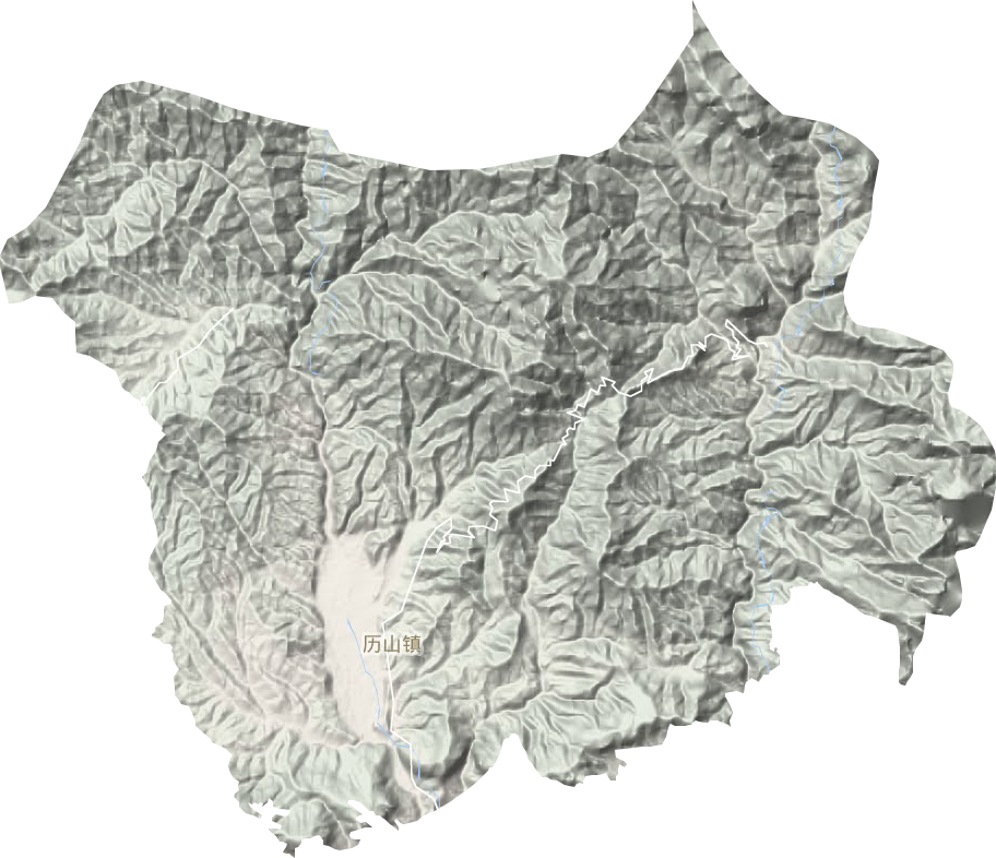 歷山鎮(zhèn)地形圖