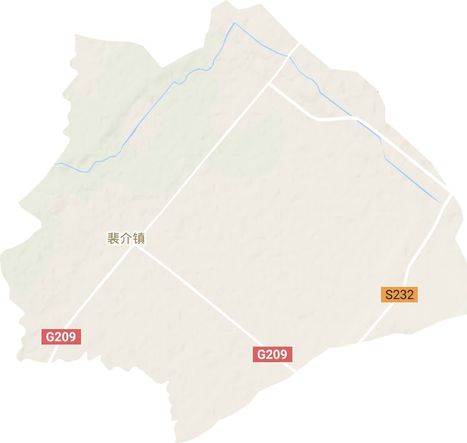 裴介鎮地形圖