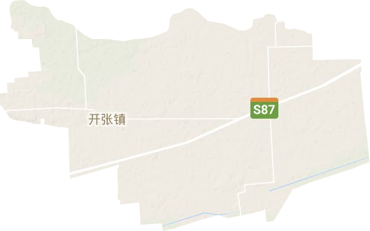 開張鎮地形圖