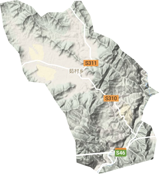 茹村鄉(xiāng)地形圖