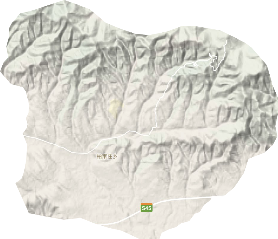 柏家莊鄉(xiāng)地形圖