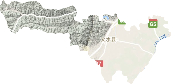 文水縣地形圖