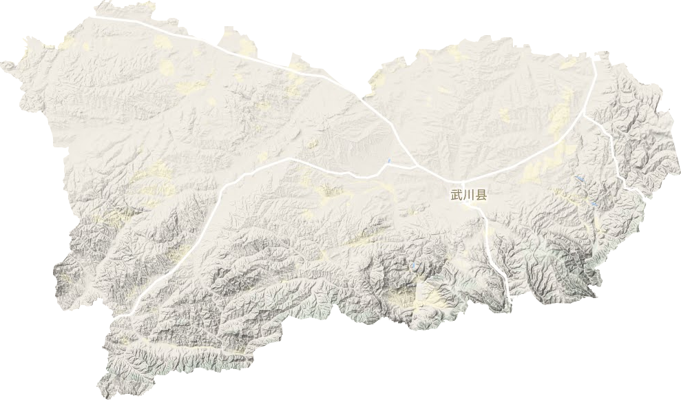 武川縣地形圖