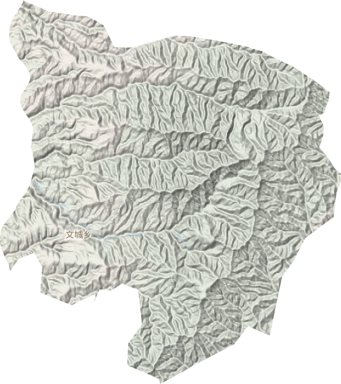 文城鄉(xiāng)地形圖