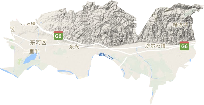 東河區(qū)地形圖