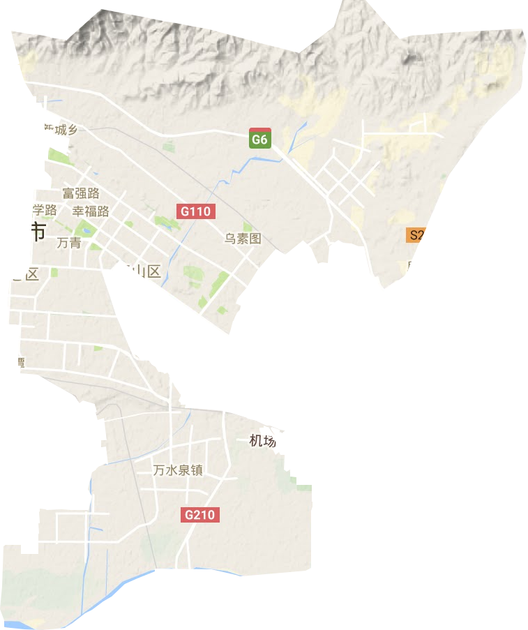 青山區地形圖