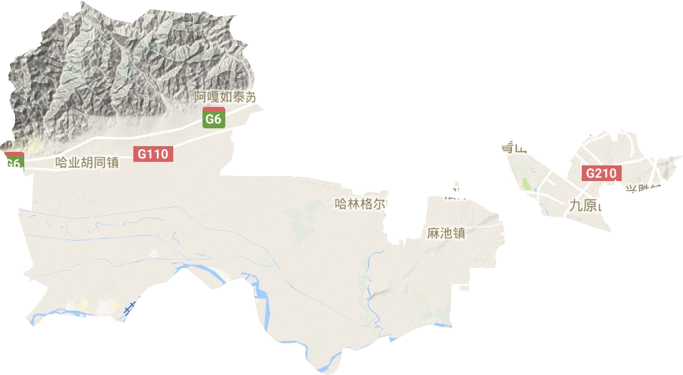 九原區地形圖