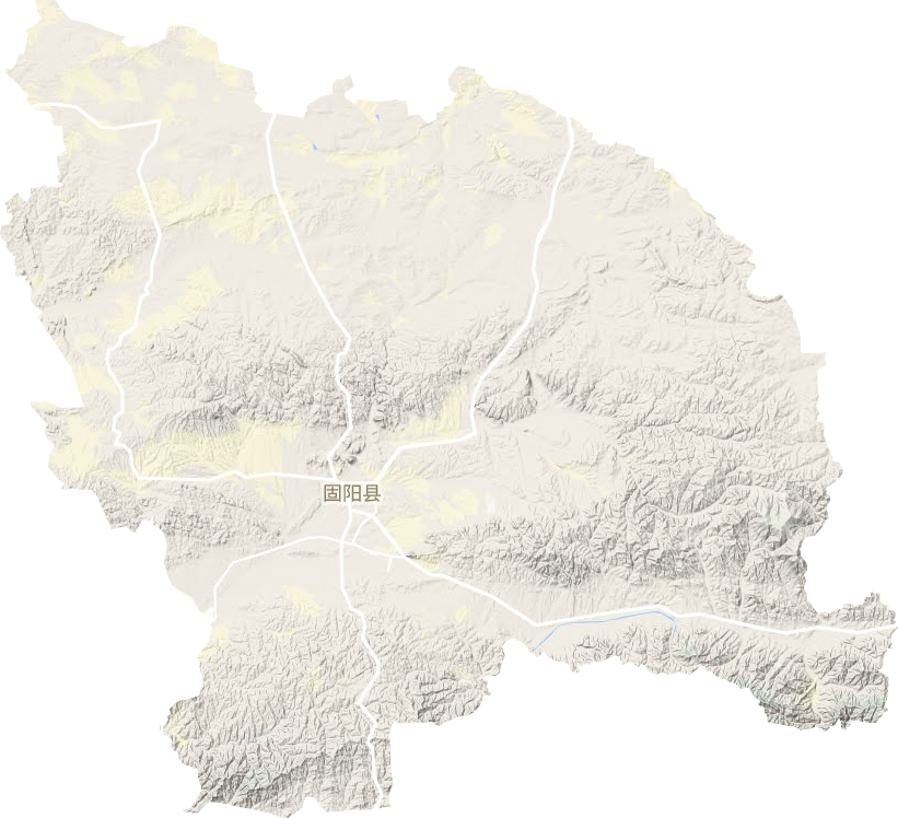 固陽縣地形圖