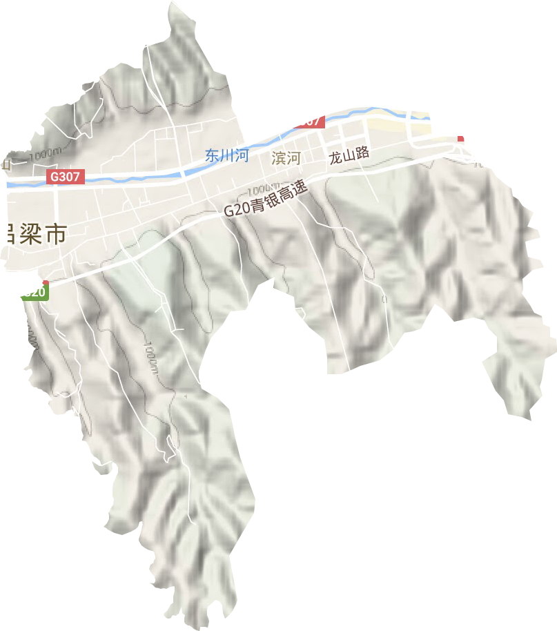 濱河街道地形圖