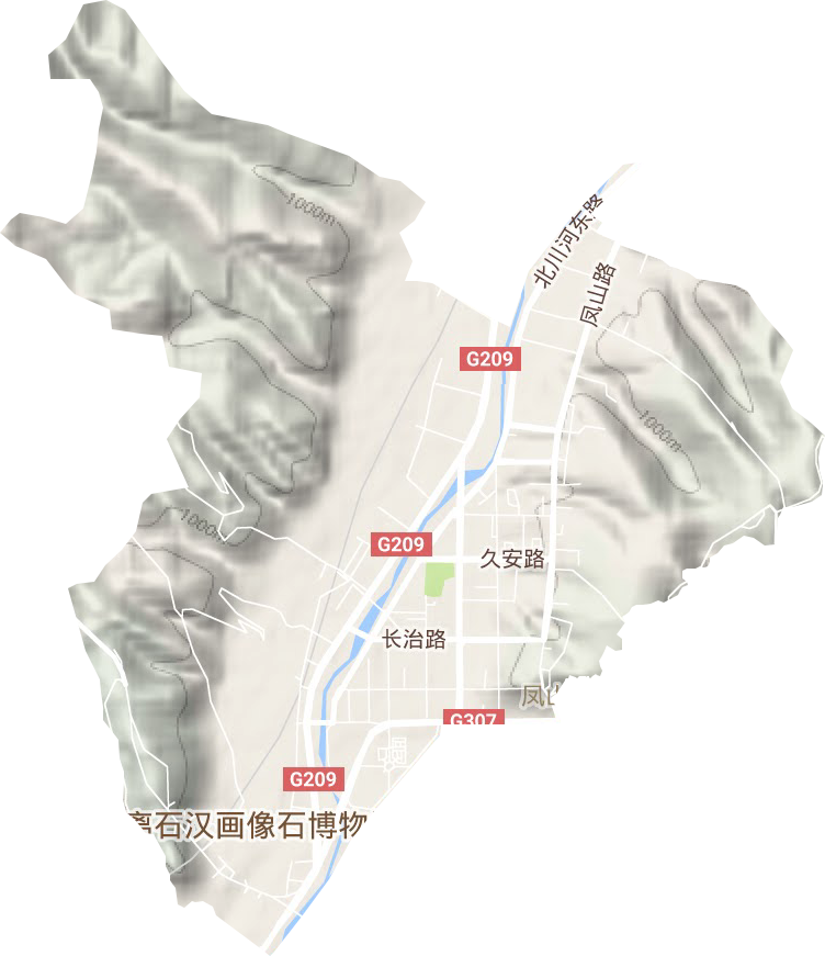 鳳山街道地形圖