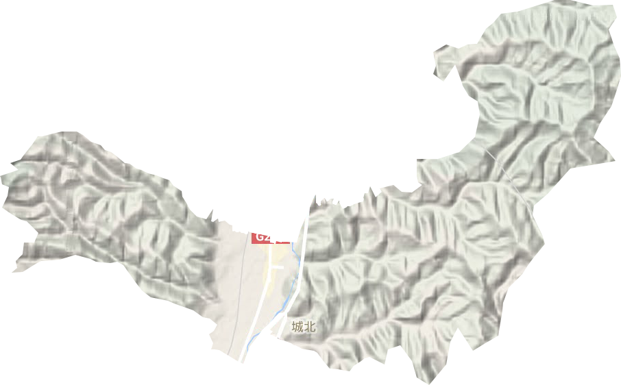 城北街道地形圖