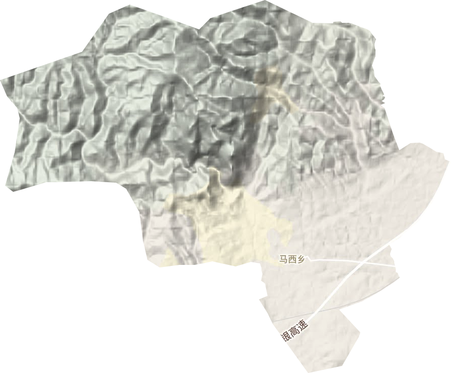 馬西鄉地形圖