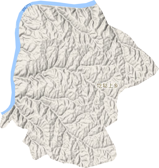 圪垯上鄉地形圖