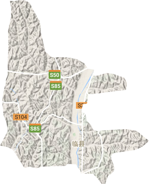 臨泉鎮(zhèn)地形圖