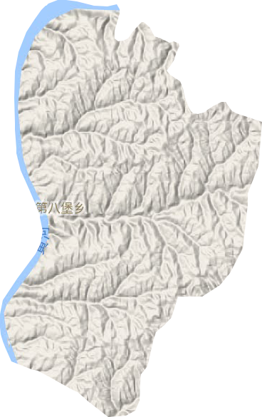 八堡鄉(xiāng)地形圖
