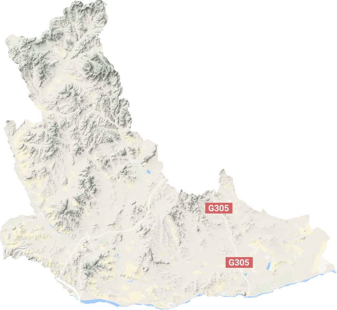 巴林右旗地形圖