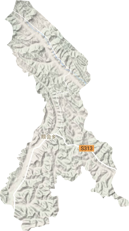 順會鄉(xiāng)地形圖