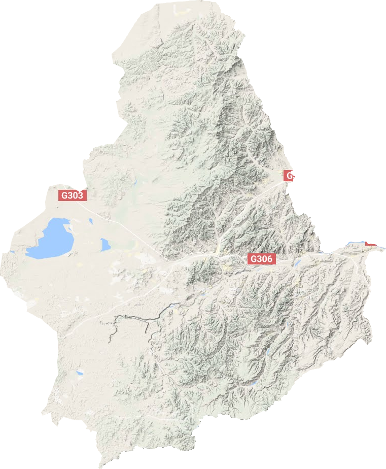 克什克騰旗地形圖