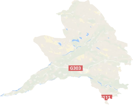 開魯縣地形圖