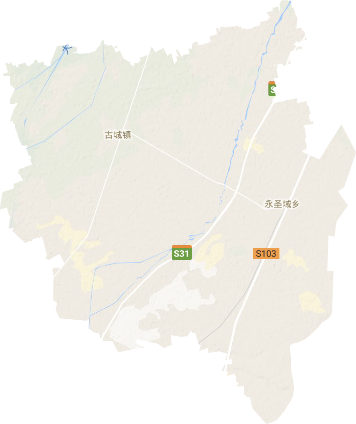古城鎮地形圖