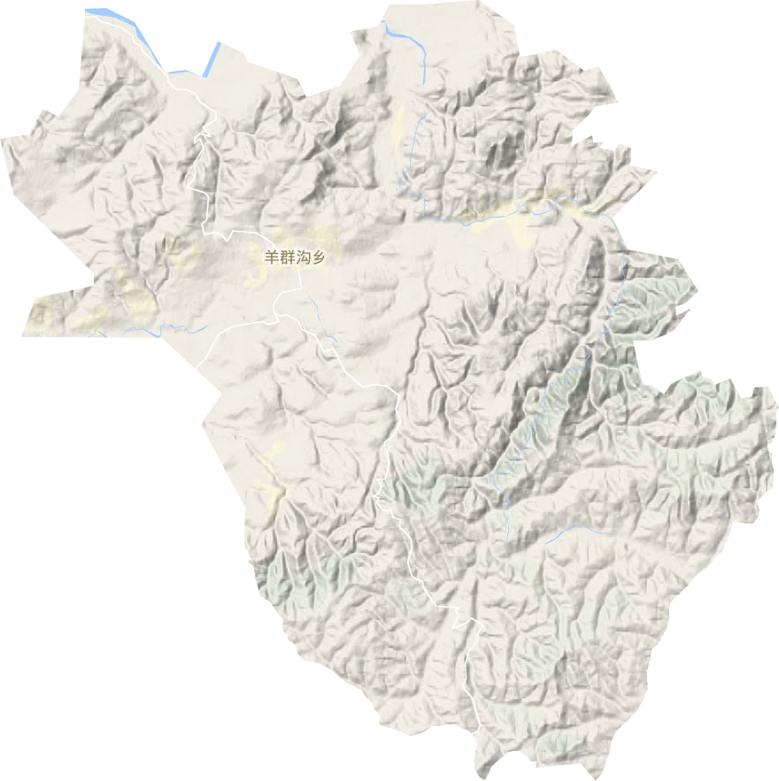 羊群溝鄉(xiāng)地形圖