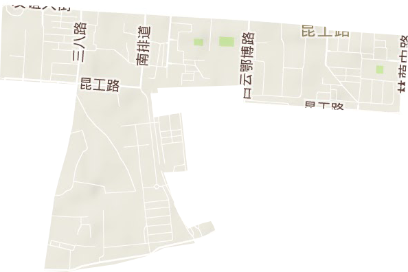 昆工路街道地形圖