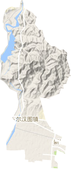 昆北街道地形圖