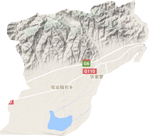 卜爾漢圖鎮(zhèn)地形圖