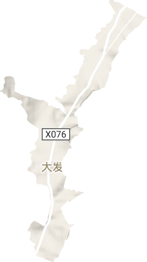 大發(fā)街道地形圖