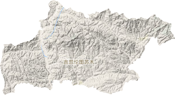 吉忽倫圖蘇木地形圖