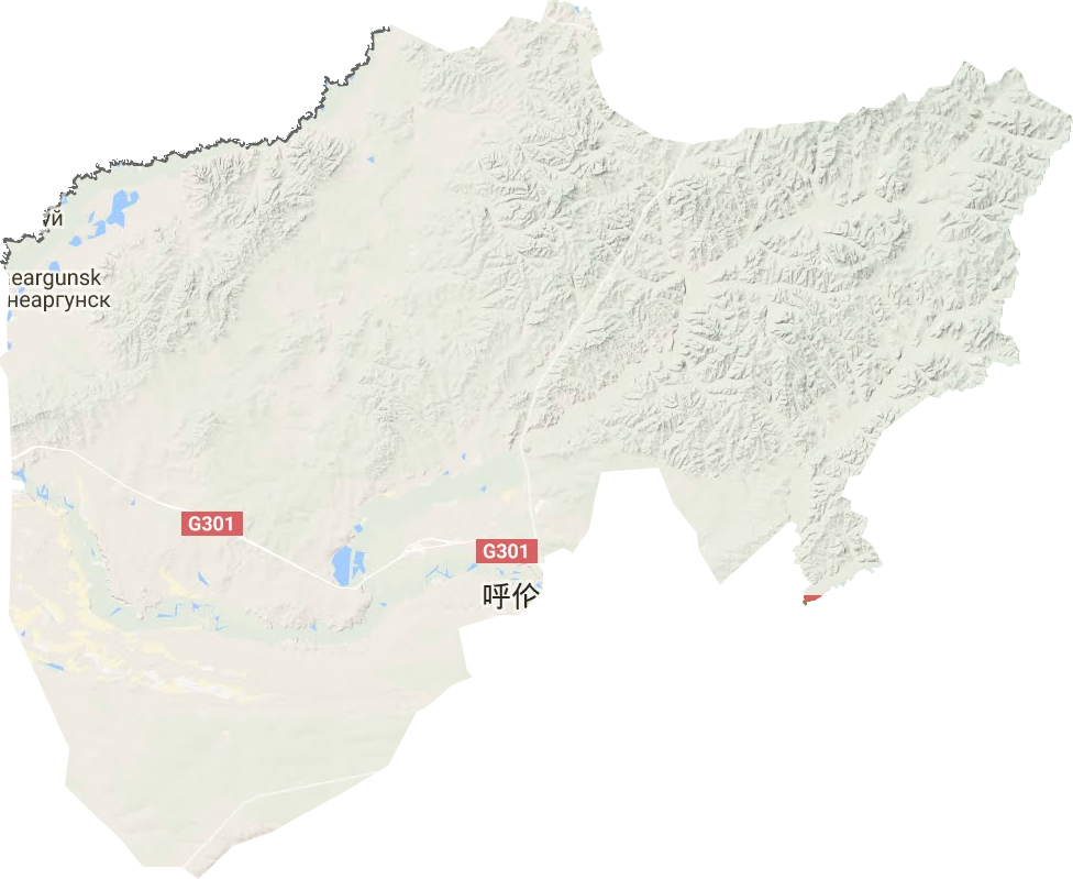 陳巴爾虎旗地形圖